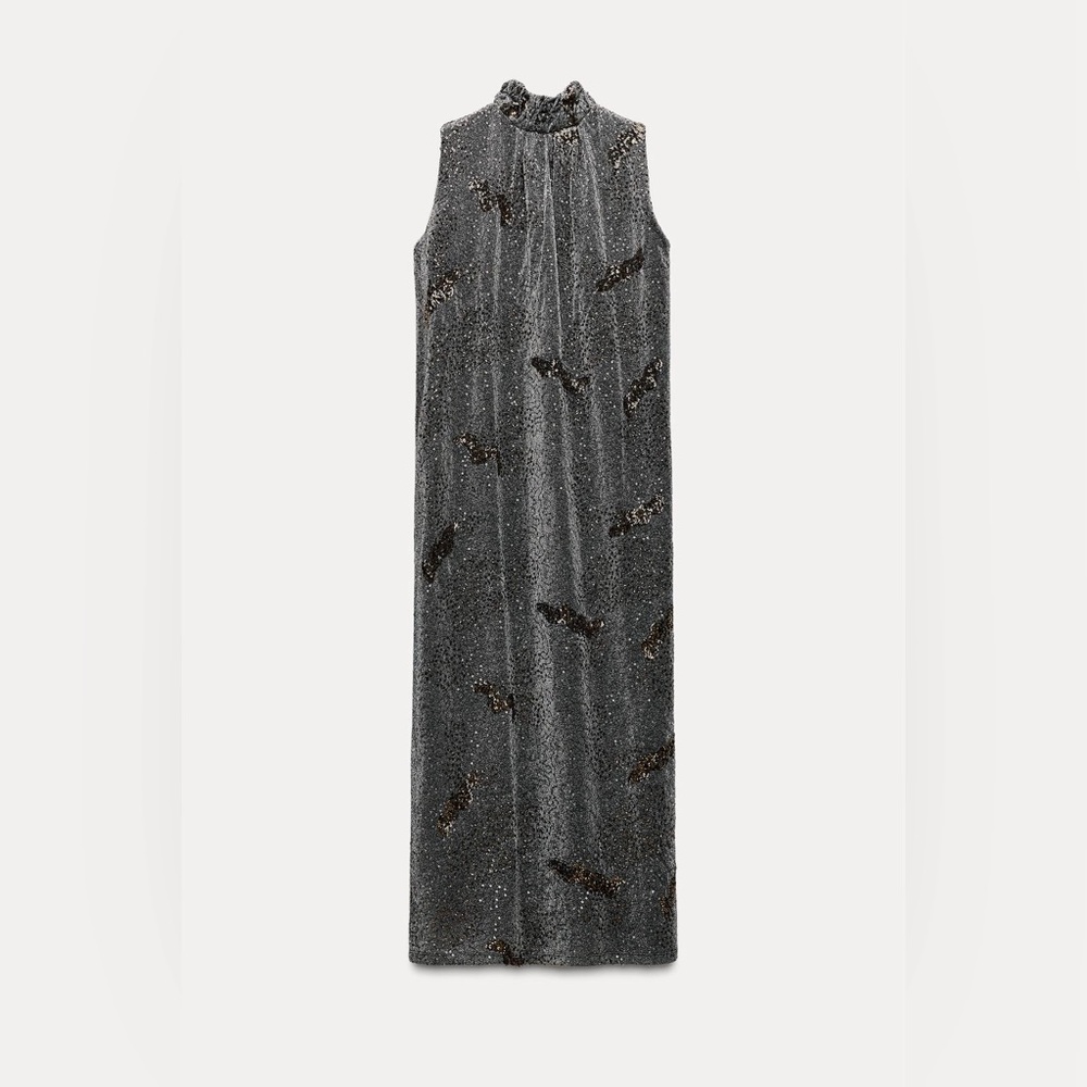 ZARA® RARE Limited Edition Runway Sequin Metallic Dress - S